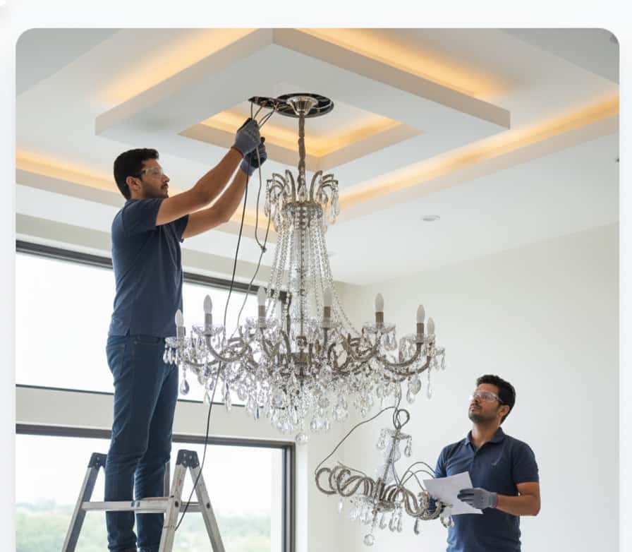 Chandelier Installation