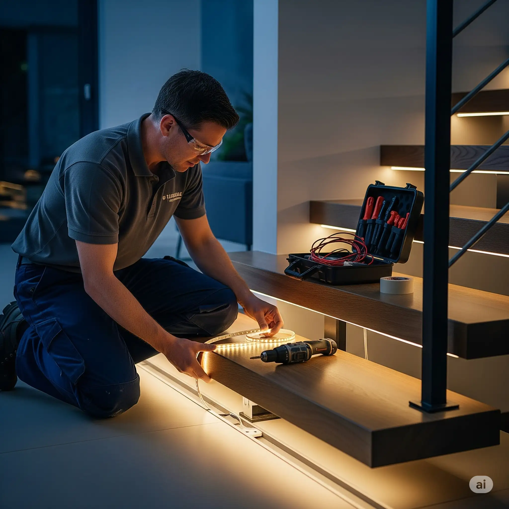 LED Panel Light Installation